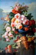 unknow artist Floral, beautiful classical still life of flowers.122 oil on canvas